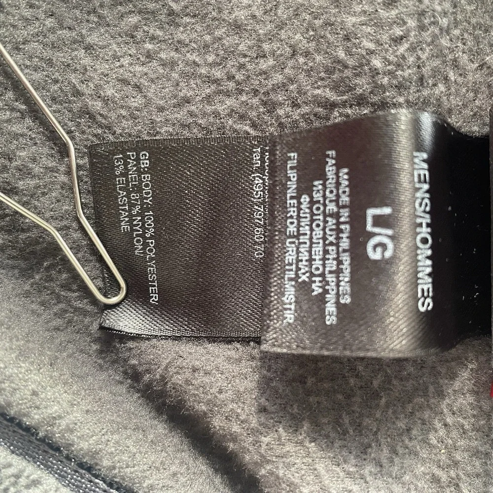 The North Face 1/4 Zip Fleece Pullover Jacket Men Size M Medium Black Sweatshirt